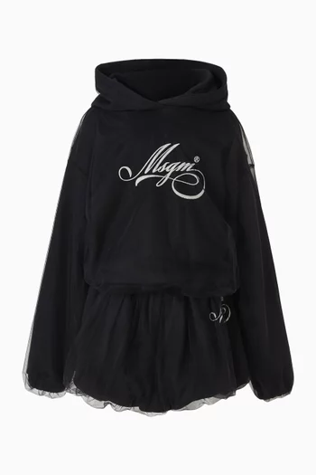 Logo Skirt in Tulle