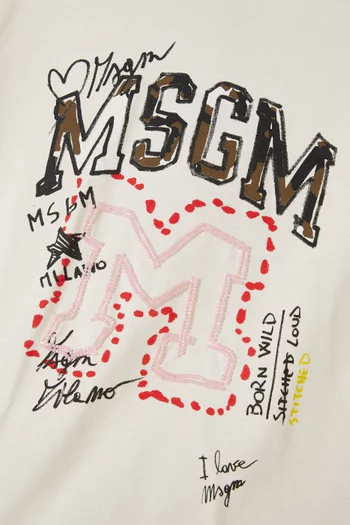 Logo-print T-shirt in Cotton