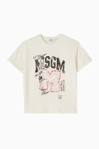 Logo-print T-shirt in Cotton