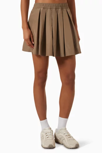 Made in USA Pleated Mini Skirt