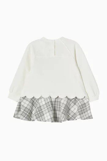 Sporty Dalmatian Dress in Cotton