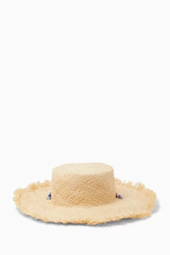 Iliana Hat in Raffia