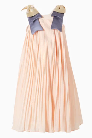 Pleated Trapeze Dress