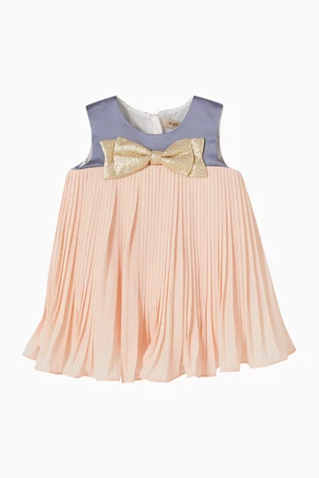 Pleated Trapeze Dress