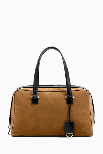 Small Georges Bowling Bag in Suede