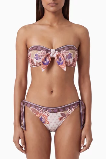 Tanga Scarf-print Bikini Briefs