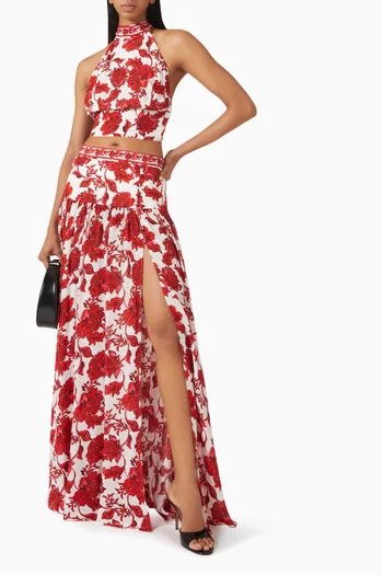 Flora Crop Top in Viscose