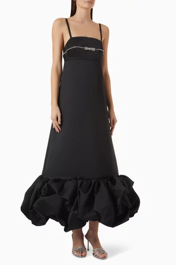 Sierra Embellished Dress in Duchesse Satin