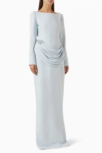 Pearl Gown in Crepe de Chine