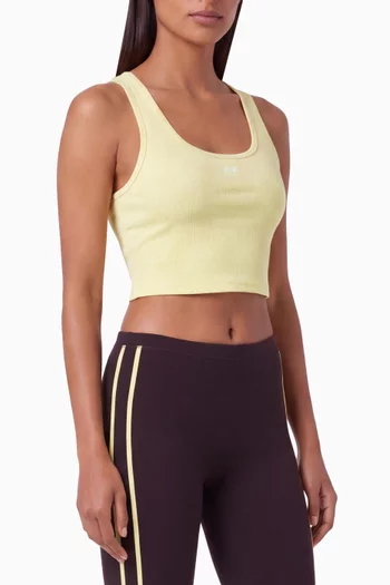 Radar Crop Tank Top in Studio Rib
