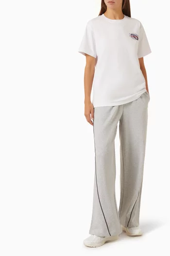 Snap Relaxed-fit T-shirt in Cotton