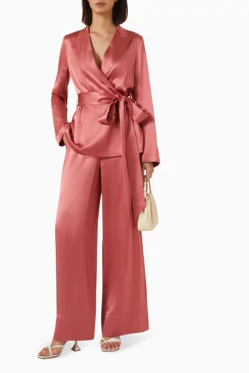 Dijon  Pants in Silk Satin