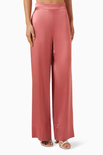 Dijon  Pants in Silk Satin