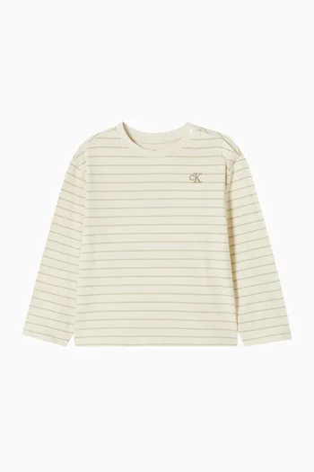 Striped T-shirt in Cotton