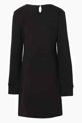 Logo Dress in Cotton