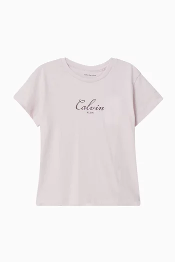 Logo-print T-shirt in Cotton