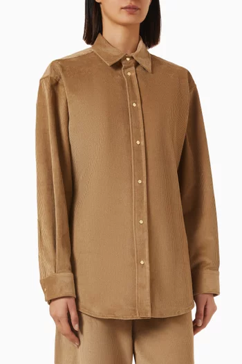 Anne Tailored Shirt in Corduroy