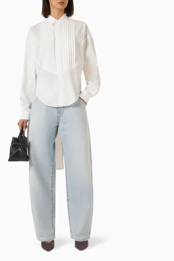 Khris Barrel Leg Jeans in Denim
