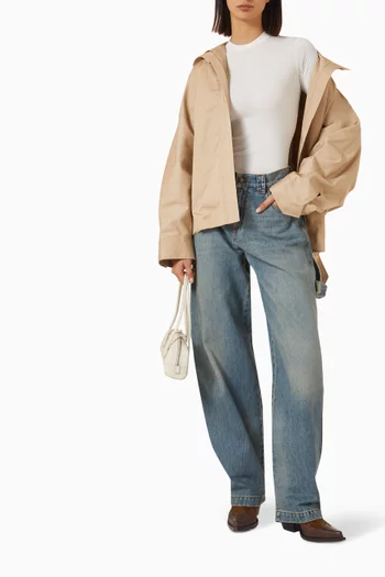 Audrey New Barrel Leg CarpenterJeans in Denim