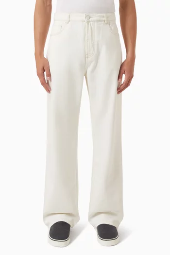 Large-fit Jeans in Cotton Denim
