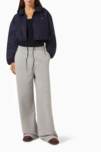 Crop Windbreaker in Technical Fabric