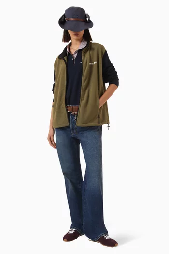 Zip Vest in Fleece