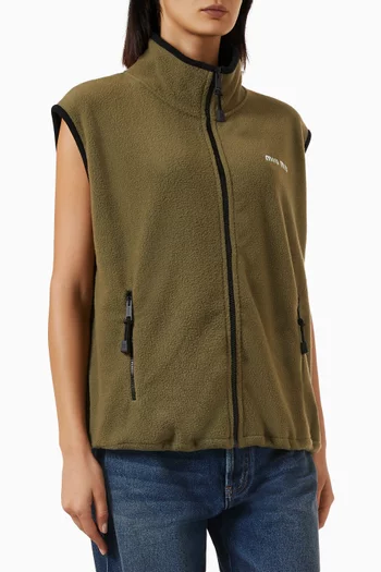 Zip Vest in Fleece