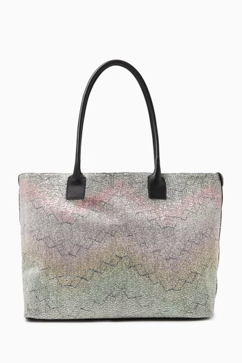 Large Caperdoni Sequin-embellished Tote Bag in Lamé