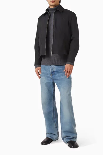 Ami de Coeur Zipped Jacket in Nylon
