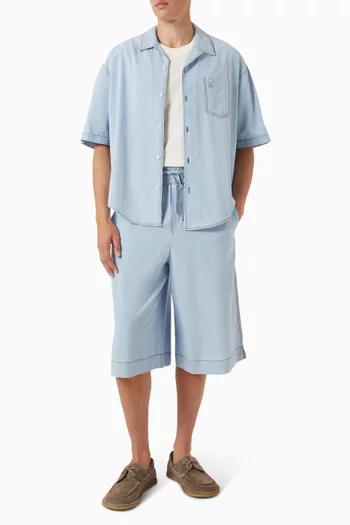 Ami de Coeur Boxy Shirt in Cotton Chambray