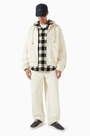 Heritage Label Zip Hoodie in Cotton