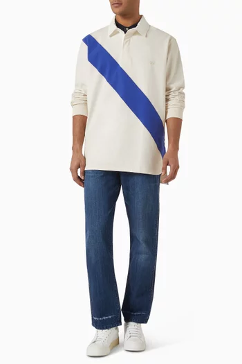 The Prism Rugby Shirt in Silk-jersey