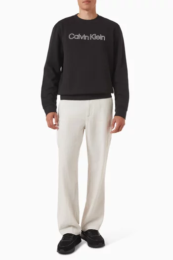 Logo Sweatshirt in Cotton Terry