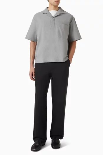 Popover Shirt in Cotton-piqué