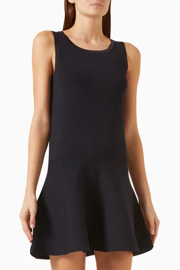 Flared Knitted Mini Dress