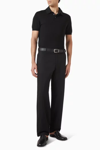 Straight-leg Chino Pants in Cotton