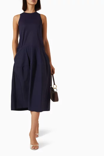 Paneled Midi Dress