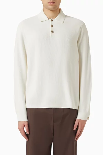 Honeycomb Polo T-shirt in Knit
