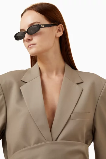 Rio Square Frame Sunglasses in Acetate