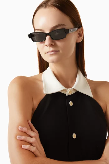 Raya Rectangular Sunglasses in Acetate