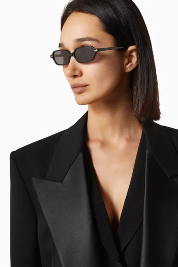 Sara Rectangular Sunglasses in Acetate