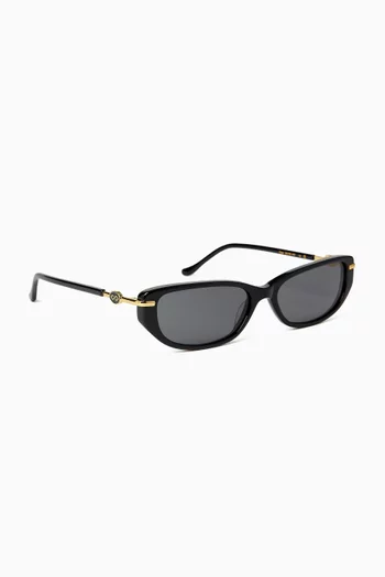 Zoya Rectangular Sunglasses in Acetate