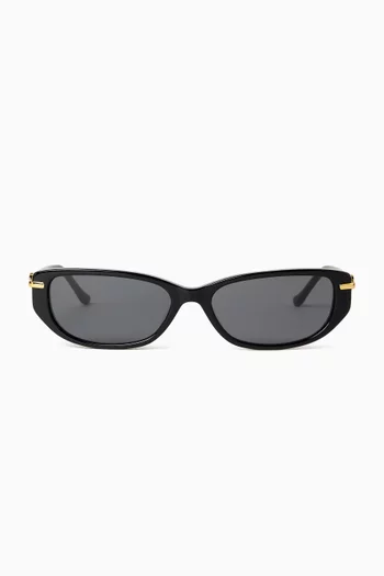 Zoya Rectangular Sunglasses in Acetate