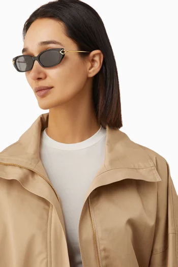 Layal Cat-eye Sunglasses in Acetate