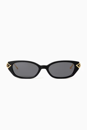 Layal Cat-eye Sunglasses in Acetate