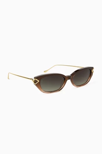 Layal Cat-eye Sunglasses in Acetate