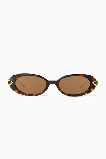 Livi Round Sunglasses in Acetate