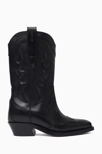 Calyx Cowboy Boots in Leather