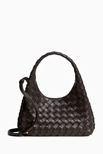 Baby Campana Shoulder Bag in Intrecciato Leather