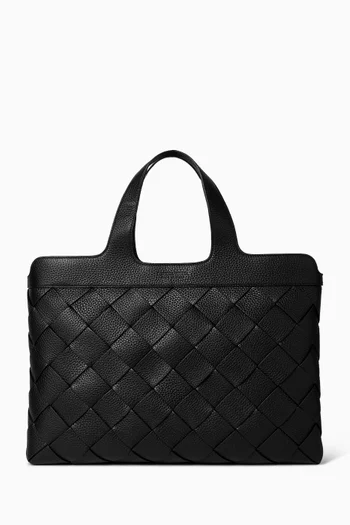 Diago Briefcase in Intreccio Leather